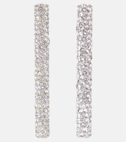 T-Bar crystal-embellished drop earrings - Alexander McQueen - Modalova