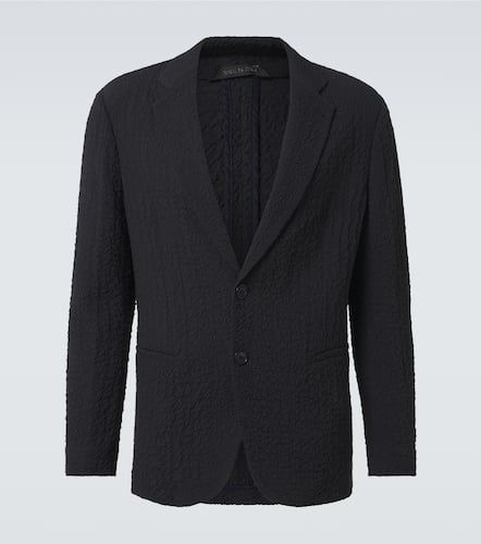 Blazer aus Woll-Seersucker - Giorgio Armani - Modalova