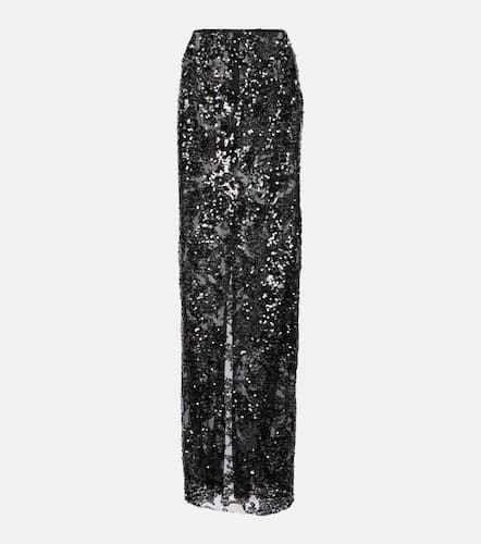 Sequined high-rise tulle maxi skirt - Victoria Beckham - Modalova