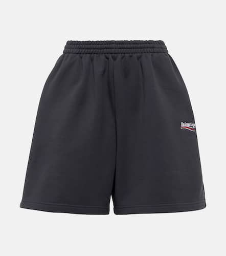 Political Campaign cotton jersey shorts - Balenciaga - Modalova