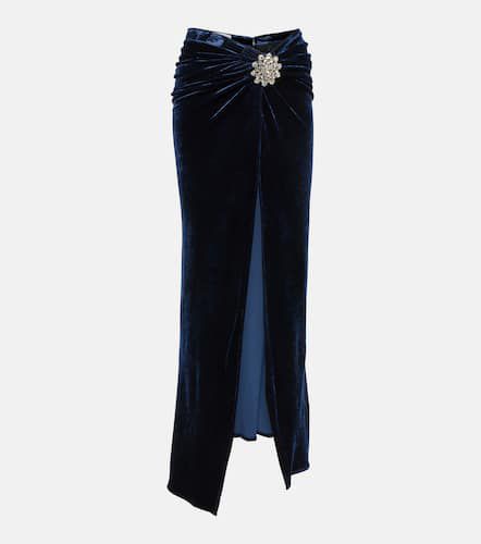Embellished velvet maxi skirt - Rabanne - Modalova