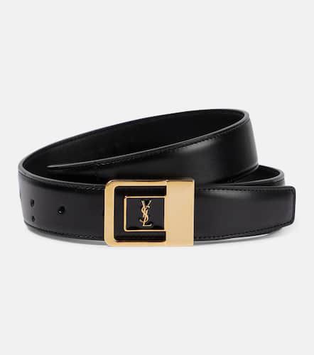 La 66 croc-effect leather belt - Saint Laurent - Modalova