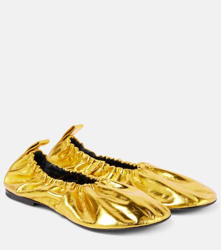 Ballerinas aus Metallic-Leder - Jil Sander - Modalova