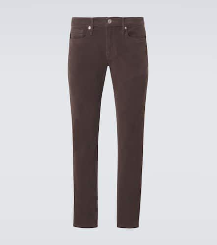 Schmale Mid-Rise-Hose aus Twill - Frame - Modalova