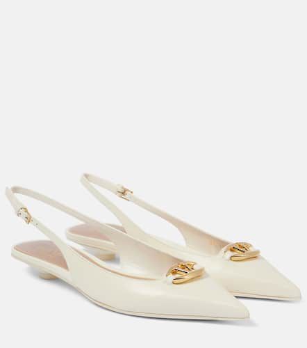 VLogo Signature leather slingback pumps - Valentino Garavani - Modalova