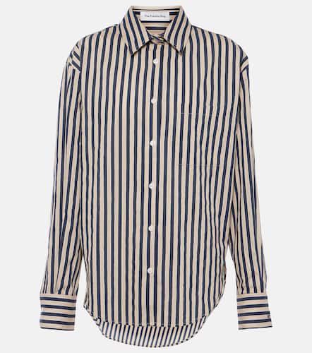 Striped cotton-blend shirt - The Frankie Shop - Modalova