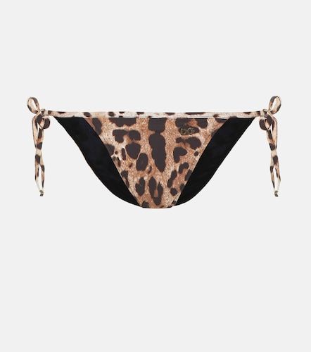 Leopard-printed bikini bottoms - Dolce&Gabbana - Modalova