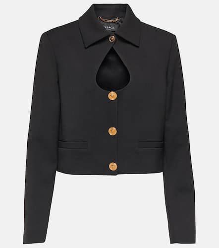 Versace Cutout virgin wool jacket - Versace - Modalova