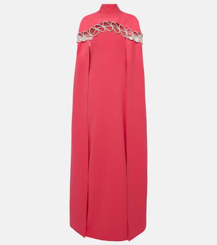 Safiyaa Caped crÃªpe gown - Safiyaa - Modalova