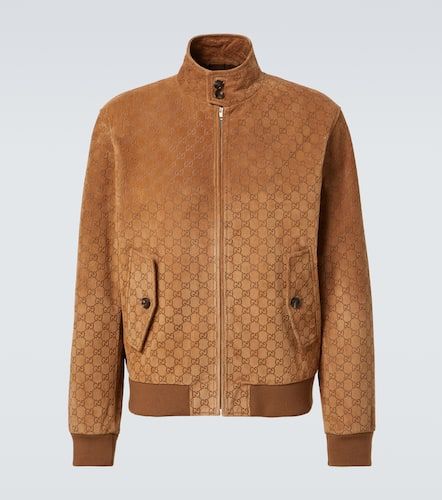 Gucci Blouson GG aus Veloursleder - Gucci - Modalova