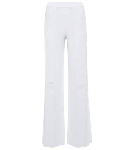 Pointelle high-rise wide-leg pants - Marine Serre - Modalova