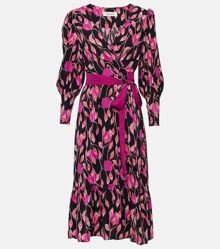 Blade printed crêpe wrap dress - Diane von Furstenberg - Modalova