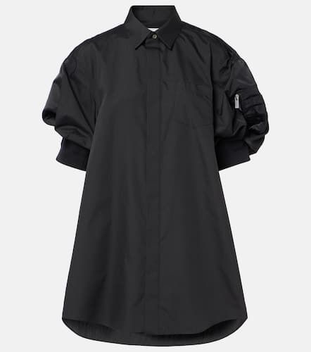 Poplin and technical twill shirt dress - Sacai - Modalova