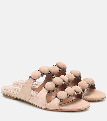 AlaÃ¯a Bombe suede slides - Alaia - Modalova