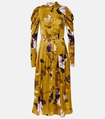 Erdem Vestido midi de satén floral - Erdem - Modalova