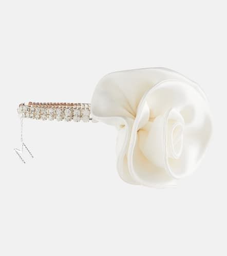 Floral-applique crystal-embellished choker - Magda Butrym - Modalova