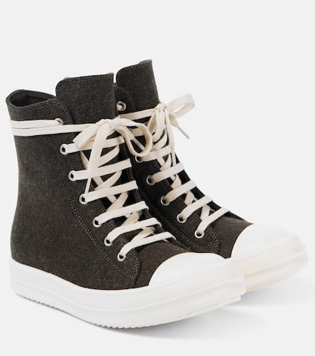 Rick Owens Felt high-top sneakers - Rick Owens - Modalova