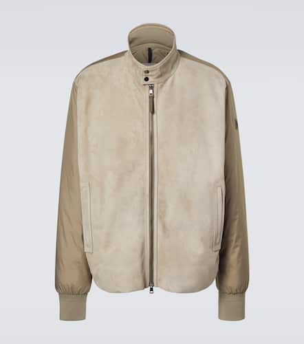 Moncler Lountere leather jacket - Moncler - Modalova