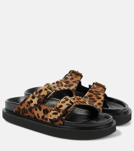 Lennya leopard-print calf hair sandals - Isabel Marant - Modalova