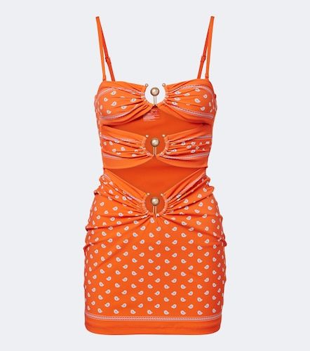 Vestido corto Orbit estampado con aberturas - Christopher Esber - Modalova
