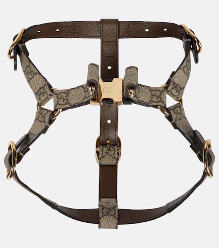 GG Supreme S/M faux leather dog harness - Gucci - Modalova
