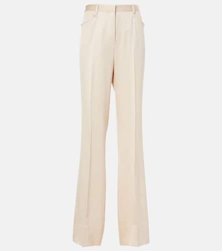 Pantalones bootcut de sarga de seda y lana - Tom Ford - Modalova