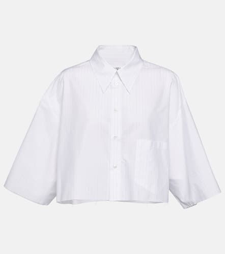 Camisa de algodón cropped - MM6 Maison Margiela - Modalova