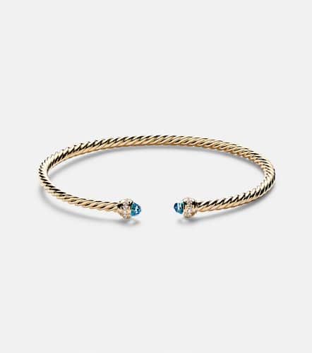 CablespiraÂ® Flex 18kt cuff bracelet with topazes and diamonds - David Yurman - Modalova