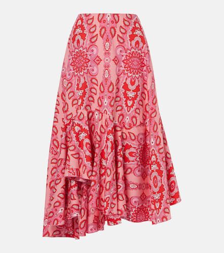 Paisley asymmetric cotton midi skirt - Etro - Modalova