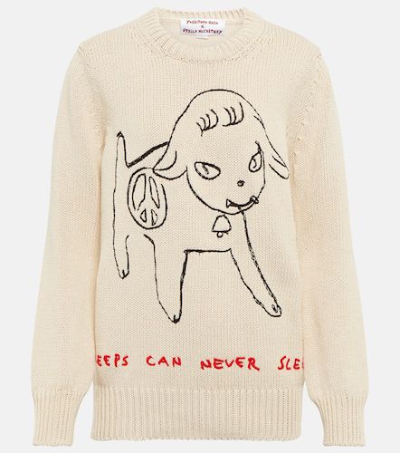 X Yoshitomo Nara embroidered cotton sweatshirt - Stella McCartney - Modalova