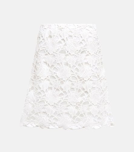 Broderie anglaise cotton-blend miniskirt - Giambattista Valli - Modalova