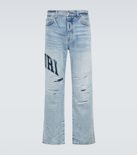 Amiri Distressed Straight Jeans - Amiri - Modalova