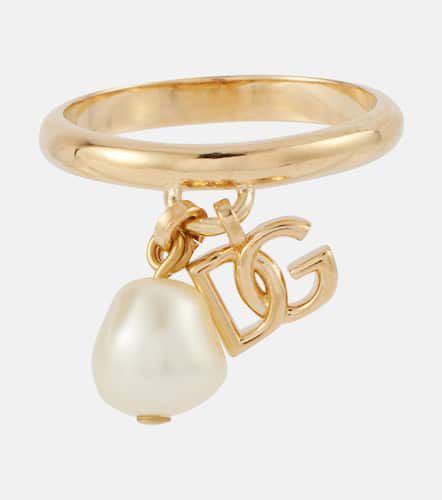 Capri DG faux pearl-embellished ring - Dolce&Gabbana - Modalova