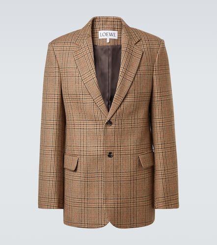 Blazer in lana principe di Galles - Loewe - Modalova