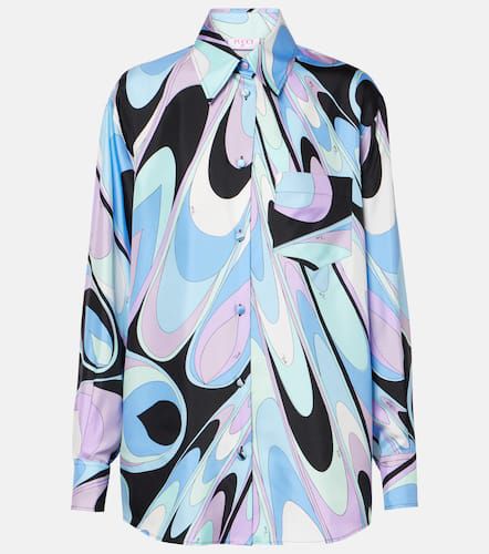 Camisa de pijama de sarga de seda - Pucci - Modalova