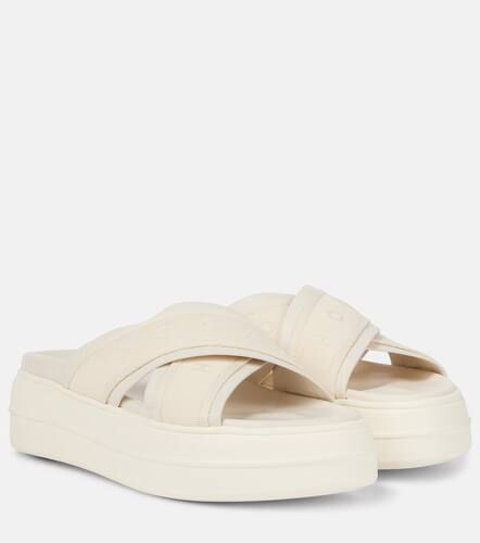 Skyscraper leather-trimmed platform sandals - Hogan - Modalova