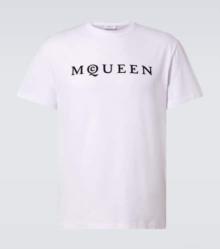 McQueen T-shirt in cotone con logo - McQueen - Modalova