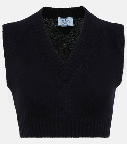 Prada Gilet cropped in cashmere - Prada - Modalova