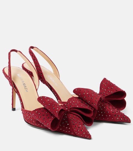 Le Cadeau 85 suede slingback pumps - Mach & Mach - Modalova