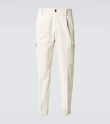 Mid-rise cotton-blend cargo pants - Brunello Cucinelli - Modalova