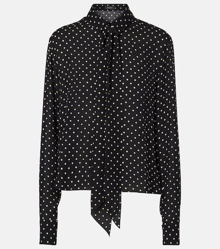 Wardrobe.NYC Blusa in seta a pois - Wardrobe.NYC - Modalova