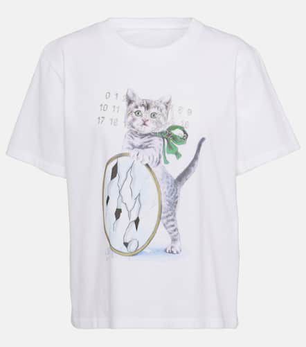Printed cotton jersey T-shirt - MM6 Maison Margiela - Modalova