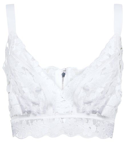 Bralette de encaje en mezcla de lino - Dolce&Gabbana - Modalova