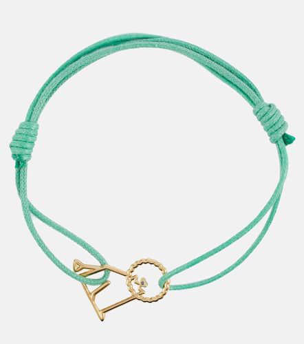 Lion 9kt gold cord bracelet with sapphire - Aliita - Modalova