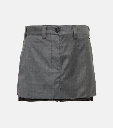 Miu Miu Virgin wool miniskirt - Miu Miu - Modalova