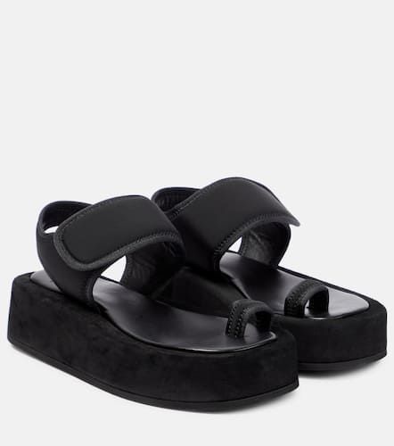 Neoprene and suede platform sandals - Wardrobe.NYC - Modalova