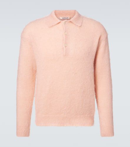 Mohair and wool polo sweater - Auralee - Modalova