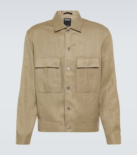 Zegna Linen overshirt - Zegna - Modalova