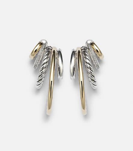 Pendientes DY Mercer® de oro de 18 ct y plata de ley con diamantes - David Yurman - Modalova