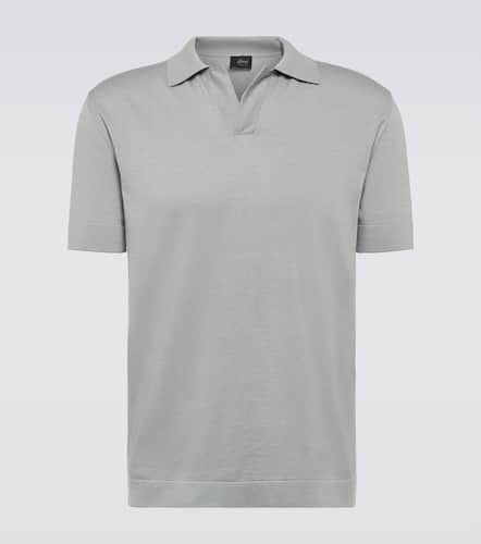 Brioni Cotton and silk polo shirt - Brioni - Modalova